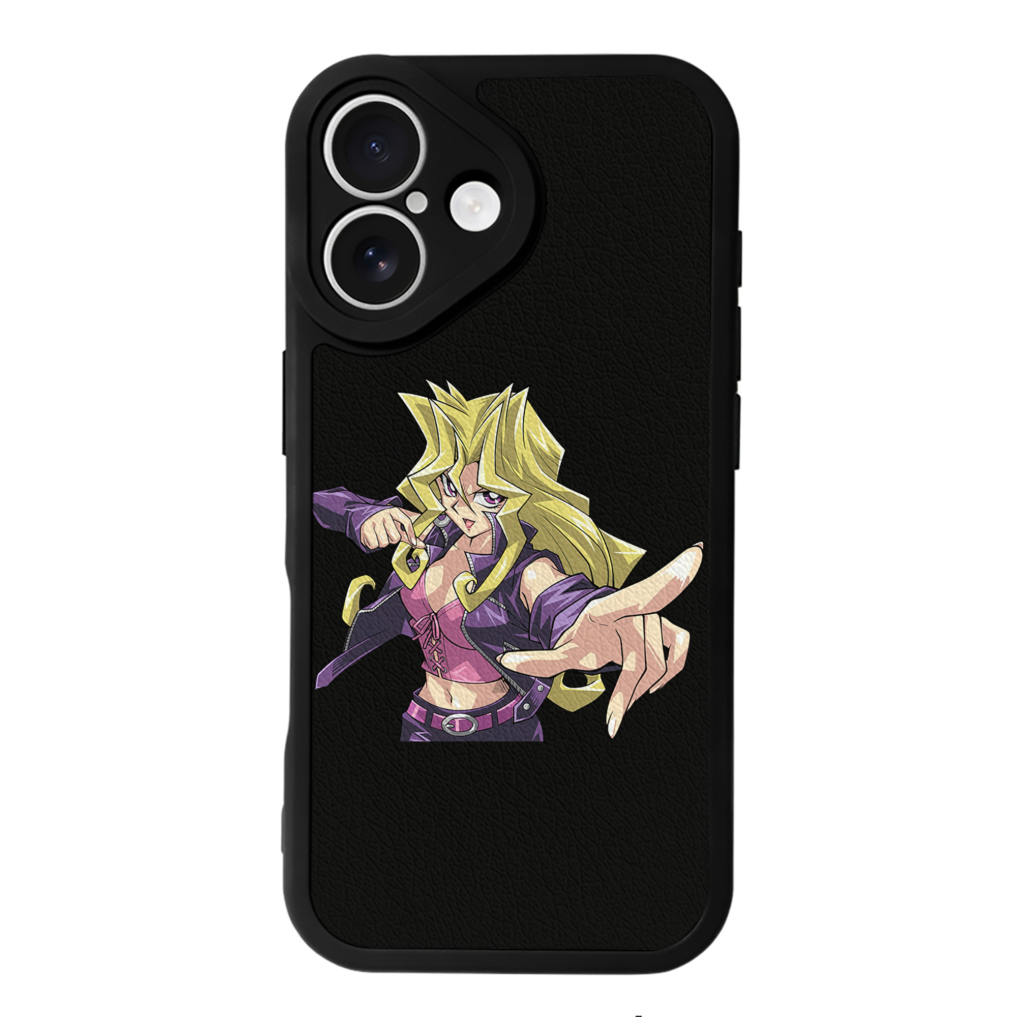 遊☆戯☆王 Yu-Gi-Oh! 【iPhone 16シリーズ対応】シリコンスマホケース（レザー調） 材質：シリコン